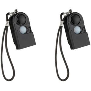 Kikidex (As show, One size) 2 Pcs Camping Travel Portable Mini Pir Infrared Motion Senso Kikidex (As show, One size) 2 Pcs Camping Travel Portable Mini Pir Infrared Motion Senso