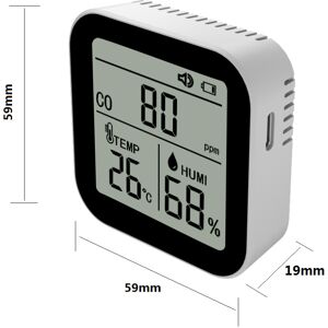 Unbranded 3 in 1 Air Quality Monitor High Accurate CO Carbon Monoxide Temperature Humidity Unbranded 3 in 1 Air Quality Monitor High Accurate CO Carbon Monoxide Temperature Humidity