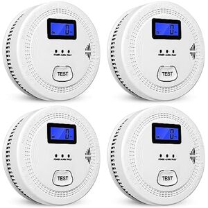Saudism 4Pack Smoke and Carbon Monoxide Detector,2 in 1 CO& ,Carbon Detectors,Smoke Dete Saudism 4Pack Smoke and Carbon Monoxide Detector,2 in 1 CO& ,Carbon Detectors,Smoke Dete