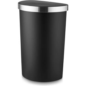 Swan Tower T838027BLK Curved Sensor Bin with Bin Liner Retainer Ring, Durable PP Body Swan Tower T838027BLK Curved Sensor Bin with Bin Liner Retainer Ring, Durable PP Body