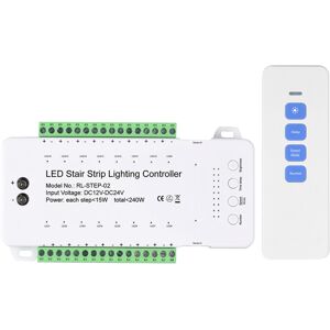 Typecat Dimmable Stair LED Controller 16 Channels Dual PIR Motion Sensor Step Typecat Dimmable Stair LED Controller 16 Channels Dual PIR Motion Sensor Step