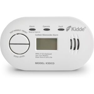 Kidde 5DCO Digital Carbon Monoxide Alarm and Detector with AA Batteries - 10 Yea Kidde 5DCO Digital Carbon Monoxide Alarm and Detector with AA Batteries - 10 Yea