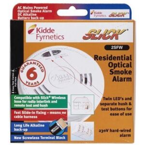 KIDDE 2SFW 230V Mains Optical Smoke Alarm with Wi-Fi & Long-Life Battery Back-up KIDDE 2SFW 230V Mains Optical Smoke Alarm with Wi-Fi & Long-Life Battery Back-up
