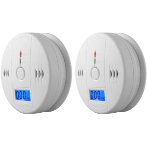 Unbranded 2 Pack Smoke Detector And Carbon Monoxide Detector Alarm With Lcd Display A Unbranded 2 Pack Smoke Detector And Carbon Monoxide Detector Alarm With Lcd Display A