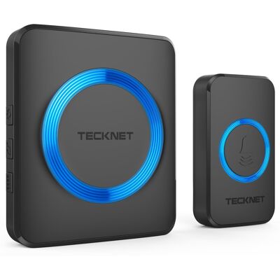 TeckNet Online Wireless Doorbell, Waterproof Wall Plug-in Cordless Door Chime Kit With TeckNet Online Wireless Doorbell, Waterproof Wall Plug-in Cordless Door Chime Kit With