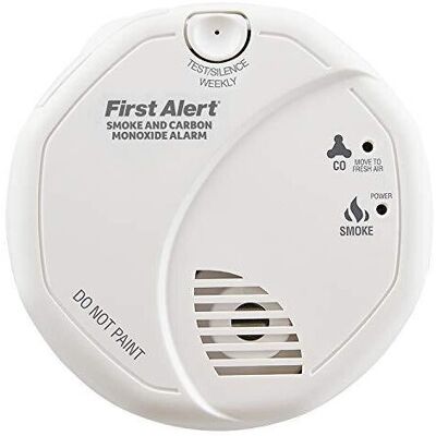 First Alert SCO5 Combination Optical Smoke Alarm & Carbon Monoxide Detector, AA First Alert SCO5 Combination Optical Smoke Alarm & Carbon Monoxide Detector, AA