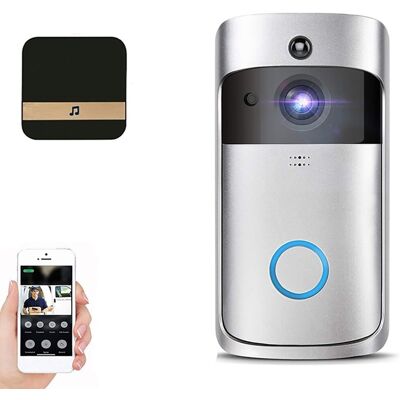 Gacloz (Doorbell+Ring Chime) Wireless WiFi Video Doorbell Camera Ring Door Bell Video H Gacloz (Doorbell+Ring Chime) Wireless WiFi Video Doorbell Camera Ring Door Bell Video H
