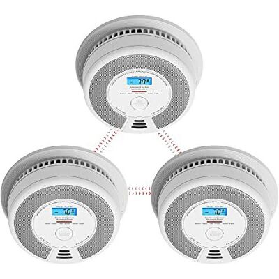 X-Sense Wireless Interlinked Combination Smoke Alarm and Carbon Monoxide Detecto X-Sense Wireless Interlinked Combination Smoke Alarm and Carbon Monoxide Detecto
