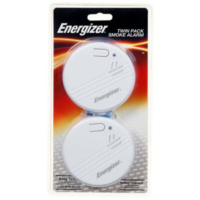 Energizer Smoke Detector Optical Fire Alarm - Twin Pack Energizer Smoke Detector Optical Fire Alarm - Twin Pack