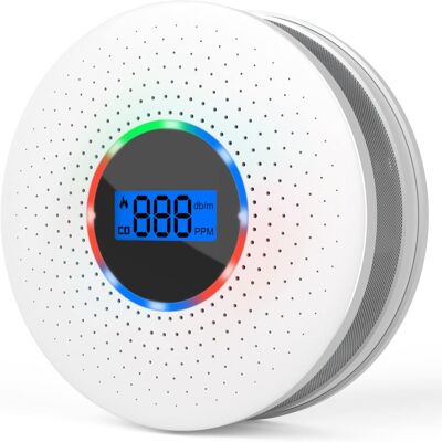 STOYOTU (1 PCS) 2 in 1 Smoke Detector Carbon Monoxide Alarm Detector LCD Display for Hom STOYOTU (1 PCS) 2 in 1 Smoke Detector Carbon Monoxide Alarm Detector LCD Display for Hom