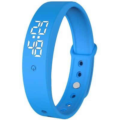 Unbranded (Blue) V9 Body Temperature Monitor Thermometer Vibration Alarm Wristband Smart B Unbranded (Blue) V9 Body Temperature Monitor Thermometer Vibration Alarm Wristband Smart B