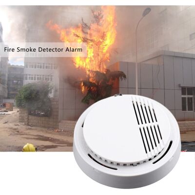 Unbranded White Home Security Standalone Smoke Detector Fire Alarm Photoelectric Sensor Unbranded White Home Security Standalone Smoke Detector Fire Alarm Photoelectric Sensor