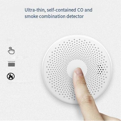 Kikidex (As show, One size) Tuya Wifi Carbon Monoxide Smoke Detector 2-in-1 Smoke Sensor Kikidex (As show, One size) Tuya Wifi Carbon Monoxide Smoke Detector 2-in-1 Smoke Sensor