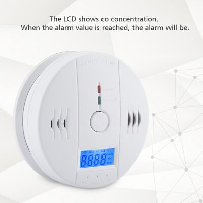 Unbranded High Accuracy CO Alarm Monitor with LED & Loud 85dB Buzzer Output Unbranded High Accuracy CO Alarm Monitor with LED & Loud 85dB Buzzer Output