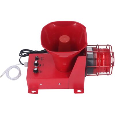 Unbranded 180dB Industrial Waterproof Siren Alarm with Sound Light, DC12V Unbranded 180dB Industrial Waterproof Siren Alarm with Sound Light, DC12V
