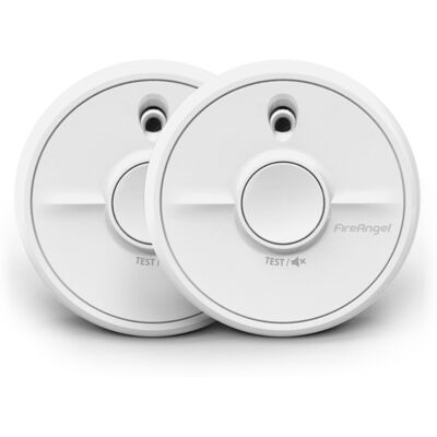 FireAngel SB1-R Optical Smoke Alarm Detector, Toast Proof, Replaceable Battery S FireAngel SB1-R Optical Smoke Alarm Detector, Toast Proof, Replaceable Battery S