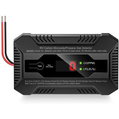 Jojomino RV Carbon Monoxide and Propane Gas Detector, Dual LP/CO Gas Alarm with Separate Jojomino RV Carbon Monoxide and Propane Gas Detector, Dual LP/CO Gas Alarm with Separate
