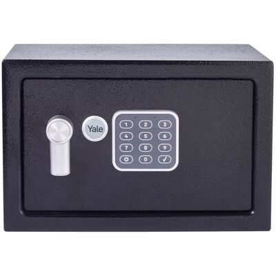 Yale Alarmed Safe 130db Built in Alarm Override Key Fixings 16 Litre 25x35x25cm Yale Alarmed Safe 130db Built in Alarm Override Key Fixings 16 Litre 25x35x25cm