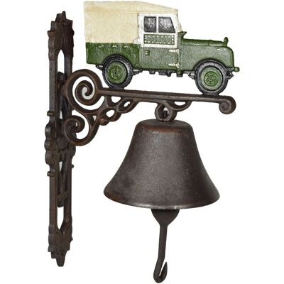 AB Tools Landrover Defender Bell Cast Iron Sign Plaque Door Wall Fence AB Tools Landrover Defender Bell Cast Iron Sign Plaque Door Wall Fence