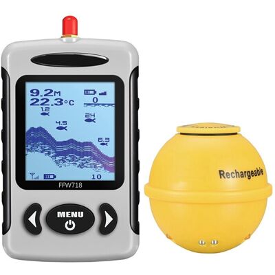 Saudism Wireless Sonar Portable Fish Finder Sensor Echo Sounder Alarm River Lake Sea Bed Saudism Wireless Sonar Portable Fish Finder Sensor Echo Sounder Alarm River Lake Sea Bed
