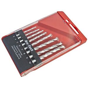 Unbranded 8pc Masonry Drill Bit Set - 8 10mm Piece 3mm Amtech 4mm 5mm 6mm 7mm 8mm 9mm -  m