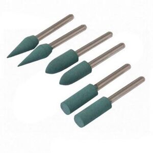 3.1mm 6 Pack Rubber Polishing Tips - Rotary Tool Set Silverline Dia Point - rub 3.1mm 6 Pack Rubber Polishing Tips - Rotary Tool Set Silverline Dia Point - rub