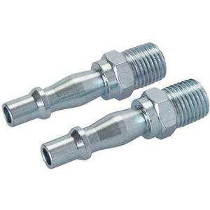 Silverline Air Line Bayonet Male Thread Coupler 2pk - 1/4" BSP Silverline Air Line Bayonet Male Thread Coupler 2pk - 1/4" BSP