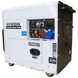 Hyundai DHY8000SELR-T 6kW/7.5kVA Silenced Diesel Generator - Multi-phase Hyundai DHY8000SELR-T 6kW/7.5kVA Silenced Diesel Generator - Multi-phase