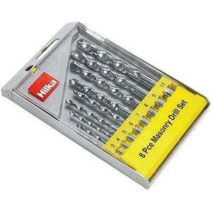 Hilka 49808008 Masonry Drill Bit Set, Set of 8 Pieces Hilka 49808008 Masonry Drill Bit Set, Set of 8 Pieces