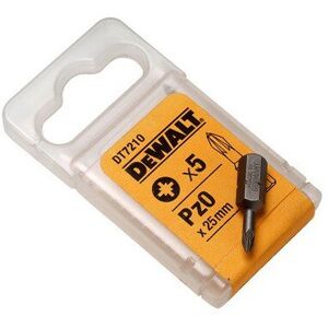 DeWalt DT7211-QZ Torsion Insert Screwdriver Bits - PZ1 25mm Pack of 5 DeWalt DT7211-QZ Torsion Insert Screwdriver Bits - PZ1 25mm Pack of 5