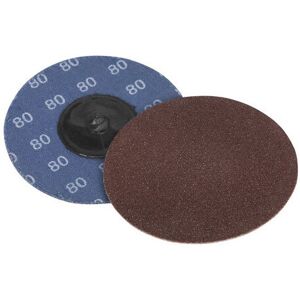 Sealey PTCQC7580 80Grit Diameter 75mm Quick Change Sanding Disc Pack of 10 Sealey PTCQC7580 80Grit Diameter 75mm Quick Change Sanding Disc Pack of 10