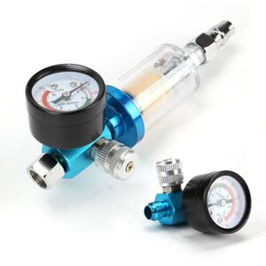 Unbranded Mini Air Pressure Regulator & In-Line Water Trap Filter for Spray Guns 1/4 Threa Unbranded Mini Air Pressure Regulator & In-Line Water Trap Filter for Spray Guns 1/4 Threa