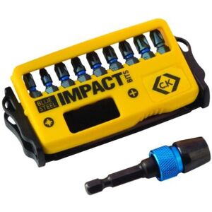 CK Blue Steel Impact Screwdriver Bits - Set of 10 CK Blue Steel Impact Screwdriver Bits - Set of 10