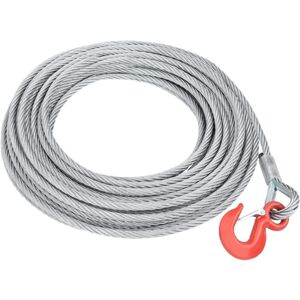 vidaXL Wire Rope Cable 1600kg 20m Elevator Wire Winch Rope for Hoist Grinder vidaXL Wire Rope Cable 1600kg 20m Elevator Wire Winch Rope for Hoist Grinder