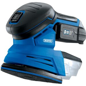 Draper D20 20V Tri-Base (Detail) Sander with 2Ah Battery and Charger Draper D20 20V Tri-Base (Detail) Sander with 2Ah Battery and Charger