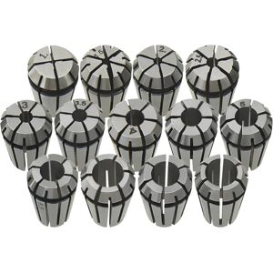 vidaXL 13x ER11 Collets Turning Tool Set Milling Machine Tool Workpiece Holder vidaXL 13x ER11 Collets Turning Tool Set Milling Machine Tool Workpiece Holder