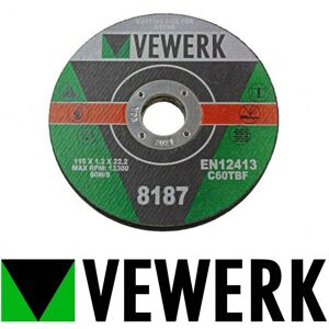 us pro VEWERK 10 Pack of 115 X 1.2 X 22MM Stone Cutting Discs 8187 us pro VEWERK 10 Pack of 115 X 1.2 X 22MM Stone Cutting Discs 8187