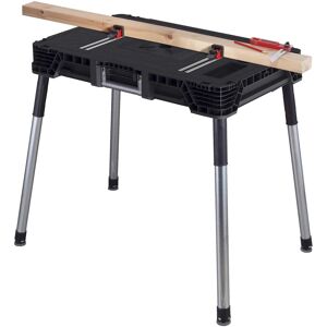 Keter Jobmade Portable Work Bench and Miter Saw Table for Woodworking Keter Jobmade Portable Work Bench and Miter Saw Table for Woodworking
