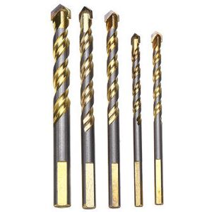 KeShen 5pcs 6/6/8/10/12mm Multi Purpose Carbide Tipped Drill Bit Set for Masonry Cerami KeShen 5pcs 6/6/8/10/12mm Multi Purpose Carbide Tipped Drill Bit Set for Masonry Cerami