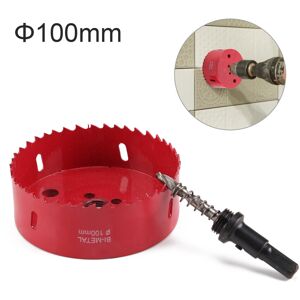 Unbranded 100mm M42 Metal Hole Saw Cut Arbor Pilot Drill Bit Wood Plastic w/Rod Unbranded 100mm M42 Metal Hole Saw Cut Arbor Pilot Drill Bit Wood Plastic w/Rod