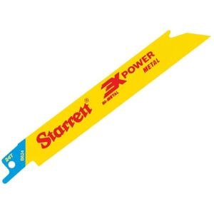 Starrett B624-5 Bi-Metal Reciprocating Blade Metal Straight 152mm 24 TPI Pack 5 Starrett B624-5 Bi-Metal Reciprocating Blade Metal Straight 152mm 24 TPI Pack 5