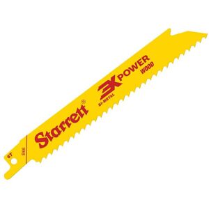 Starrett B66-5 Bi-Metal Reciprocating Blade, Wood Straight 152mm 6 TPI (Pack 5) Starrett B66-5 Bi-Metal Reciprocating Blade, Wood Straight 152mm 6 TPI (Pack 5)