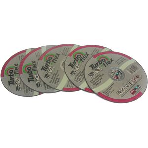 Hilka TFSS11505 115 mm Turbo-Flex Stainless Steel Cutting Disc, Set of 5 Pieces Hilka TFSS11505 115 mm Turbo-Flex Stainless Steel Cutting Disc, Set of 5 Pieces