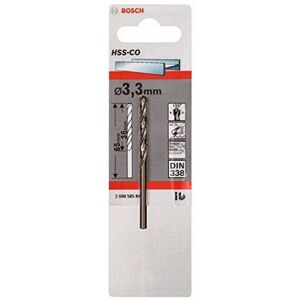 Bosch Professional 2608585844, HSS-Co Metal Drill Bit (stainless steel, 3.3 x 36 Bosch Professional 2608585844, HSS-Co Metal Drill Bit (stainless steel, 3.3 x 36