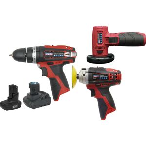 Loops 3x Cordless Power Tool Bundle & 2x Batteries Hammer Drill Polisher Angle Grinder Loops 3x Cordless Power Tool Bundle & 2x Batteries Hammer Drill Polisher Angle Grinder