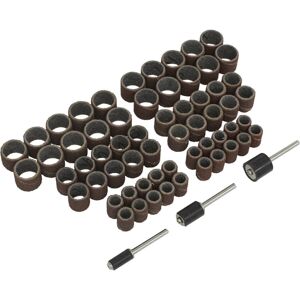 Loops 63 Piece Rotary Tool Sanding Band Set - 3mm Shaft - 12mm Wheel - 60 & 80 Grit Loops 63 Piece Rotary Tool Sanding Band Set - 3mm Shaft - 12mm Wheel - 60 & 80 Grit