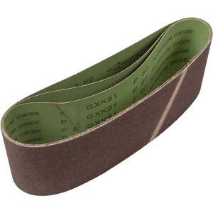 Loops 3 PACK - 100mm x 610mm Sanding Belts - 80 Grit Premium Cloth Backed Grind Loop Loops 3 PACK - 100mm x 610mm Sanding Belts - 80 Grit Premium Cloth Backed Grind Loop