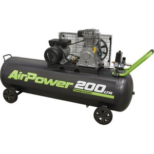Loops 200 Litre Mobile Belt Drive Air Compressor - 3hp Motor - Quick Release Coupling Loops 200 Litre Mobile Belt Drive Air Compressor - 3hp Motor - Quick Release Coupling