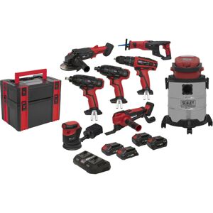 Loops 12 Piece 20V Cordless Power Tool Bundle - 4 Batteries & Dual Charger - Toolboxes Loops 12 Piece 20V Cordless Power Tool Bundle - 4 Batteries & Dual Charger - Toolboxes