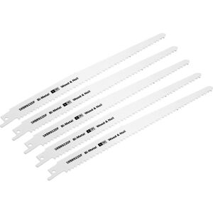 Loops 5 PACK 230mm Bi-Metal Reciprocating Saw Blade - 6 TPI - Milled Side Set Teeth Loops 5 PACK 230mm Bi-Metal Reciprocating Saw Blade - 6 TPI - Milled Side Set Teeth